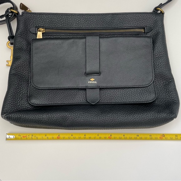 Fossil Kinley Crossbody Bag Leather Purse Black - Picture 15 of 16